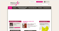 Desktop Screenshot of metiersdart-aquitaine.fr